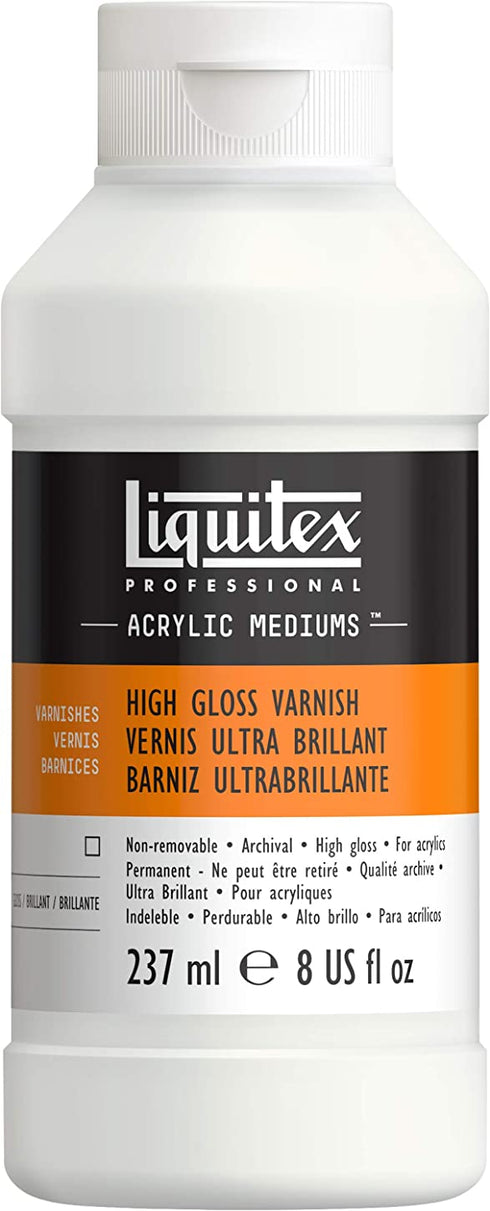 Liquitex High Gloss Varnish-8oz, 8 Fl Oz (Pack of 1)