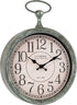 La Crosse 404-3828 9 Inch Pocket Watch Quartz Wall Clock, Green