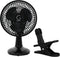 Genesis 6-Inch Clip Convertible Table-Top & Clip Fan Two Quiet Speeds - Ideal For The Home, Office, Dorm, More Black (A1CLIPFANBLACK)