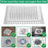 Aluvor Square Shower Drain Hair Catcher/Shower Drain Strainer/Flat Drain Cover for Bathroom Floor Drain/No Rust