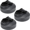County Line Kitchen Wide Mouth Mason Jar Flip Cap Lid, Durable, Airtight, Leak-Proof Seal - Black, 3 Pack
