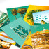 LARGER SIZED Yellow & Teal Blue Photo Wall Collage Kit (50 Picture Set, 5" x 7" size), Sunny Summer Beach Daytrip Themed Photo Wall Collage Kit Aesthetic Pictures