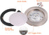 Cloudy Bay 7.5 inch 3 Color LED Mini Flush Mount Ceiling Light 3000K/4000K/5000K Adjustable,120V 12W 840LM CRI90+,Brushed Nickel