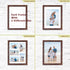 Q.Hou 11x14 Picture Frames Wood Patten Rustic Brown Set of 2, Each Frame with 2 Mats,Display 8x10 or Five 4x6 Photos with Mat & 11x14 Picture Without Mat for Wall Mount (QH-PF11X14-BR)