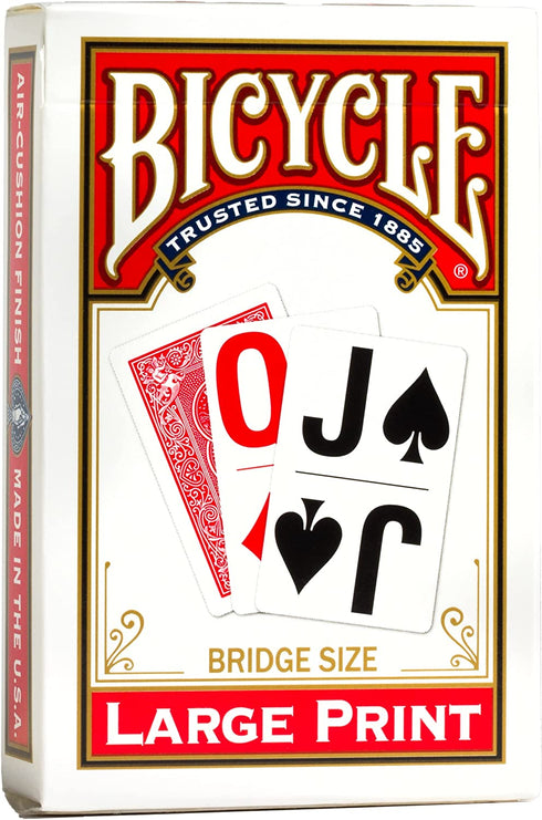 Bicycle Large Print Playing Cards (Color May Vary)
