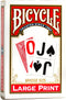 Bicycle Large Print Playing Cards (Color May Vary)