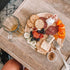 Naturally Chic Palm Leaf Trays 13 Inch Round - Bamboo Like, Eco Friendly, Disposable, Compostable and Biodegradable Serving Platters for Charcuterie Boards, Catering and Parties