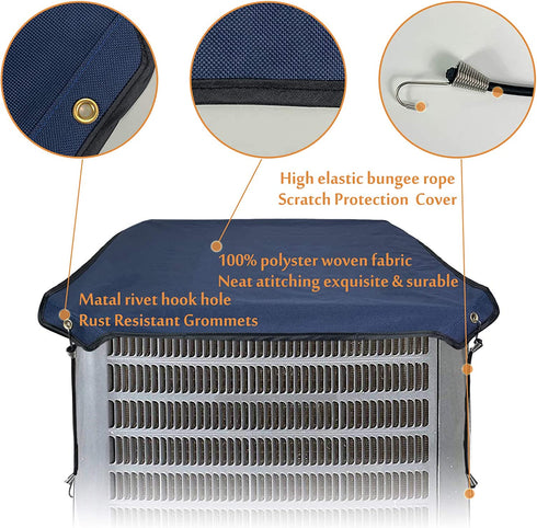 Foozet Air Conditioner Cover for Outside Units, AC Cover for Central Units, Heavy Duty Winter Top, 32 x 32