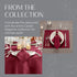 Elrene Home Fashions Caiden Elegance Damask Fabric Tablecloth, 90" Round, Cranberry