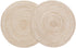 SHACOS Round Braided Placemats Set of 8 Round Table Mats for Dining Tables (Beige, 8)