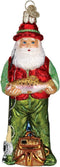 Old World Christmas Ornaments: Fisherman Collection Glass Blown Ornaments for Christmas Tree, Fly Fishing