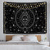 Sun and Moon Tapestry Black and White Tapestries Stars Starry Wall Tapestry Constellation Tapestry Black Tapestry Wall Hanging for Room Wall Decor (59.1 — 82.7 inches)