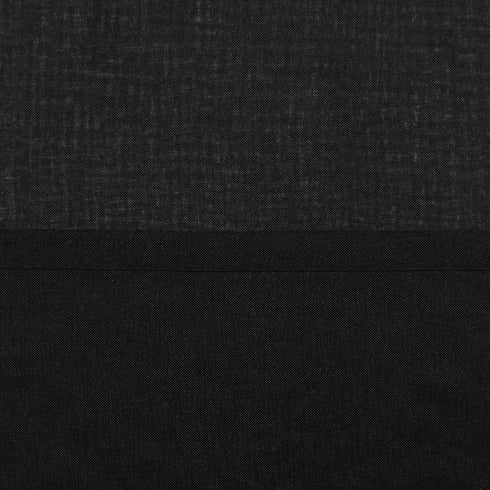 DWCN Black Sheer Curtains Semi Transparent Voile Rod Pocket Curtains for Bedroom and Living Room, 42 x 72 inches Long, Set of 2 Panels