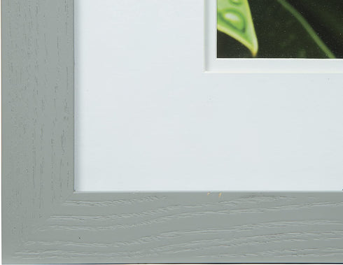 Gallery Solutions Wall Mount Double Mat Picture Frame, 2-5" x 7", Gray/White