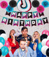 TIK TOK Birthday Party Decorations Kit,TIK TOK Party Supplies,Music Party. Included Happy Birthday Banner, Foil balloons,Latex Balloons and paper tissue pom poms for Boys Girls