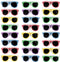 Bulk Kids Hibiscus Sunglasses Party Favors - Favorite Luau Party and Pool Party Favors- Bulk Party Set of 25