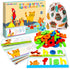 SpringFlower See & Spell Matching Letter Toy,Learning Educational Toy For 3 4 5 6 Years Old Boys And Girls,Preschool Learning Activities,Shape & Color Recognition Game,Cvc Word Builders For Kids,80Pcs
