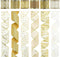 MEEDEE Gold Ribbon 2.5 Inch Christmas Ribbon 6 Rolls 36 Yards Organza Sheer Ribbon Mesh Ribbon Metallic Glitter Decorating Gift Wrapping Ribbon Bow Perfect for A Tree Topper Wreath Mailbox Swag