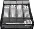Cedilis Cutlery Tray, 5 Compartments Flatware Organizers, Metal Kitchen Utensil Drawer Silverware Tray, The Mesh Collection for Knives Spoons Forks with 4 Foam Feet, Black