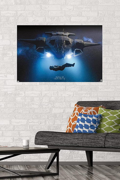 Trends International Halo Infinite - Master Chief in Space Wall Poster, 22.375" x 34", Premium Unframed Version