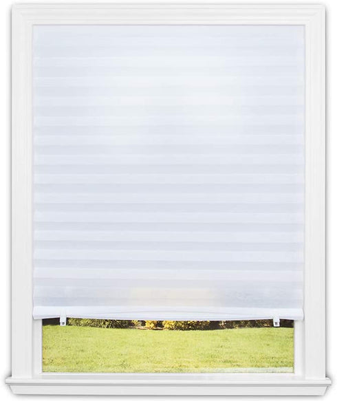 Redi Shade 3405191 Original Light Filtering Pleated Fabric Shade White, 48€? x 72€?