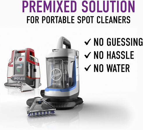 Hoover Carpet Paws & Claws Premixed Spot Machine Cleaning Shampoo, Pet Stain Solution and Odor Remover, 32oz Cleaner Formula, AH30940, White, 32 Fl Oz