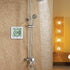 HD Digital Shower Clock with Timer Thermometer Hygrometer?Waterproof for Water Spray? Touch Button Bathroom Kitchen Wall Clock with Magnet, Suction Cup, Hanging Hole, Stand GXSTWU(1pack)