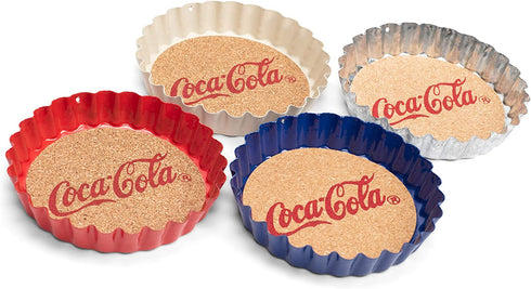 TII Metal Coasters S/4, red white blue