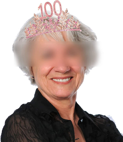 100th Birthday Gifts for Women, 100th Birthday Tiara and Sash, 100 Fabulous Sash and Crystal Tiara, 100th Birthday Decorations for Women, 100th Birthday Party Supplies, Happy 100th Birthday