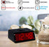 Battery Operated Only Cordless LED Electronic Alarm Clock with Clear Voice Recording Alarm,1.2 inch Red Numbers Display