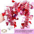 Fovths 32.8 Feet Valentines Tinsel Garland Metallic Tinsel Twist Garland with Red String Lights Valentines Tree Hanging Garland Decoration for Valentine Indoor Outdoor Decorations (Red, Pink, White)