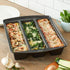 Chicago Metallic - 26783 Chicago Metallic Professional Lasagna Trio Pan, 12 by 16 by 3", Silver