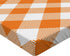 Lunarable Plaid Fitted Sheet, Traditional Diagonal Gingham Pattern Chevron Zigzag Design Plaid Illustration, Soft Decorative Fabric Bedding All-Round Elastic Pocket, Twin Size, Orange White
