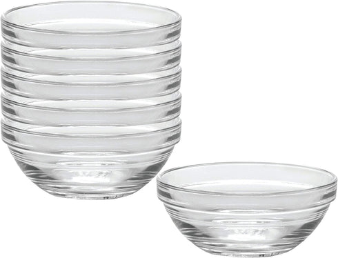 Duralex - Lys Stackable Clear Bowl 12 cm (4 3-4 in) Set Of 6
