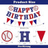 Baseball Birthday Decorations - Baseball Party Supplies Kit Set of Birthday Banner,Pennant Banner,Baseball Balloons and Baseball cake topper for Baseball/Sports Theme party decor