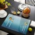Placemats Set of 6 for Kitchen Dinning Table Heat Stain Resistant Blue Gradient Non-Slip Washable Table Mat Sets for Party, Wedding, Fmaily Dinner, Easy to Clean