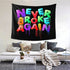 Candy Sky Tapestries-Never Broke Again Bedroom Teen Girls Cute Small Dorm College Tapestry Indie Room Wall Decor Aesthetic 60*51inch