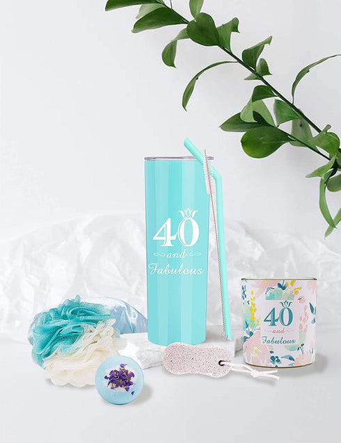 Happy 40th Birthday, 40th Birthday Tumbler, 40th Birthday Gifts for Women, Gifts for 40th Birthday Women, 40th Birthday Decorations, Happy 40th Birthday Gift, 40th Birthday Party Supplies