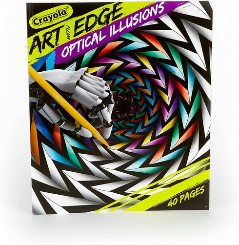 Crayola Optical Illusions Coloring Book, 40 Coloring Pages, Gift