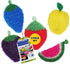 Durable Dish Scrubber by Dish Scrubbie (5PK) Fruit Shaped Kitchen Sponge Washing Dishes Reusable Sponges for Scrubbing, Cleaning, Dishwashing No Odor Scrubbers to Replace Dish Cloth, Scrub Pad