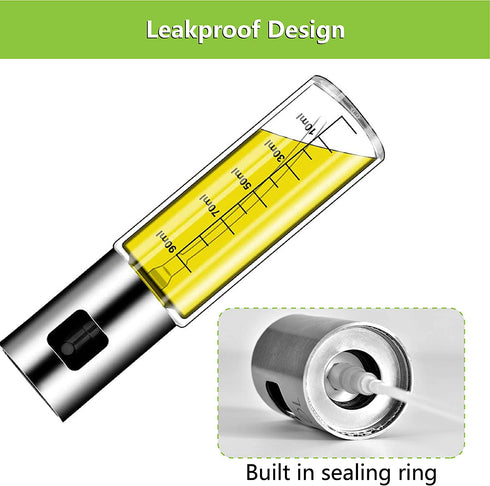 Olive Oil Sprayer for cooking Refillable Spray Bottle, Food Grade Material Versatile Glass for Cooking, Kitchen BBQ, MakingSalad, Baking, Grilling ?2Pack?