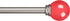 Amazon Basics Decorative 5/8" Curtain Rod with Round Finials, 86"-120", Pink