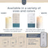 Simply Collected Flickering Flameless Candles Battery Operated with Timer, 800+ Hours Realistic 3D Moving Flame, Battery Candles, Electric LED Candle, Real Wax Pillar, Unscented | White - 3x5 Inches