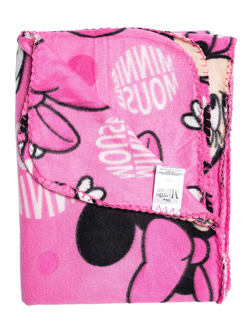 Disney Minnie Mouse Throw Blanket 45" x 60" Allover Print Pink