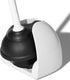 OXO Good Grips Toilet Plunger with Cover, White