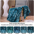 NEWCOSPLAY Super Soft Faux Fur Throw Blanket Premium Sherpa Backing Warm and Cozy Throw Decorative for Bedroom Sofa Floor (Thick-Dark Blue, Throw(40"x50"))