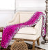 JS HOME Pink Leopard Skin Queen Size Blanket Throw Super Soft, (80"x80")