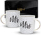 Triple Gifffted Mr and Mrs Coffee Mugs Gifts, For Wedding, Anniversary, Engagement, Present For Couples, Women, Bride Groom, Christmas, Bridal Shower, Valentines, His and Her Set, Couple Mug Gift