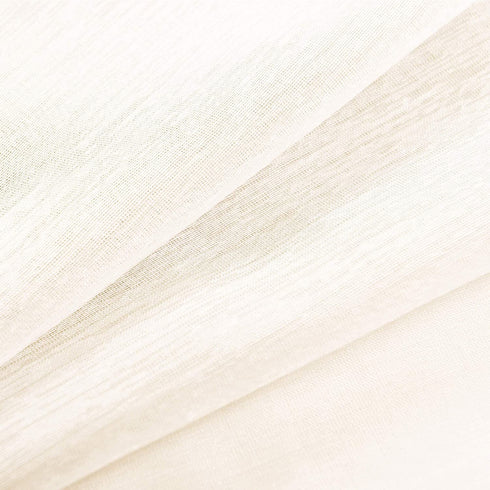 Ivory Sheer Curtains 63 Inch Length Window Panel Pair Set of 2 Packs Grommet Top Faux Linen Look Drapes Voiles Semi Sheer Curtains for Living Room Bedroom Wide 52 x 63 Inches Long Cream Ecru Off White