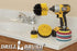 Drillbrush Power Scrubber Brush Set - Drill Brush Attachment - Grout Brush Drill Attachment - Drill Scrubber Attachment - Bathroom Cleaner Scrub Brush - Toilet Brush Cleaning Supplies - Grout Cleaner